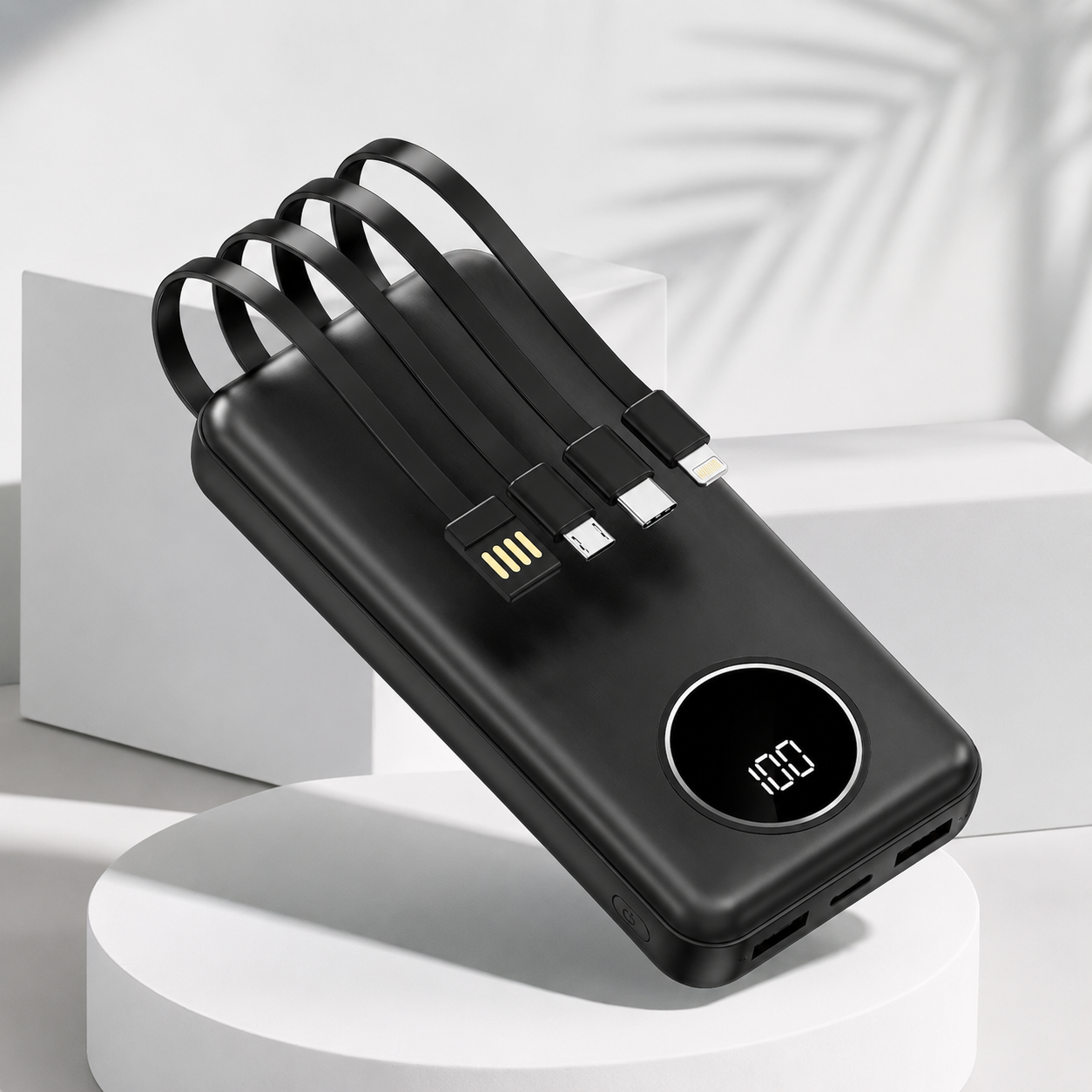 POWER BANK Inteligente con 4 cables- Olvídate  de los adaptadores 🔥